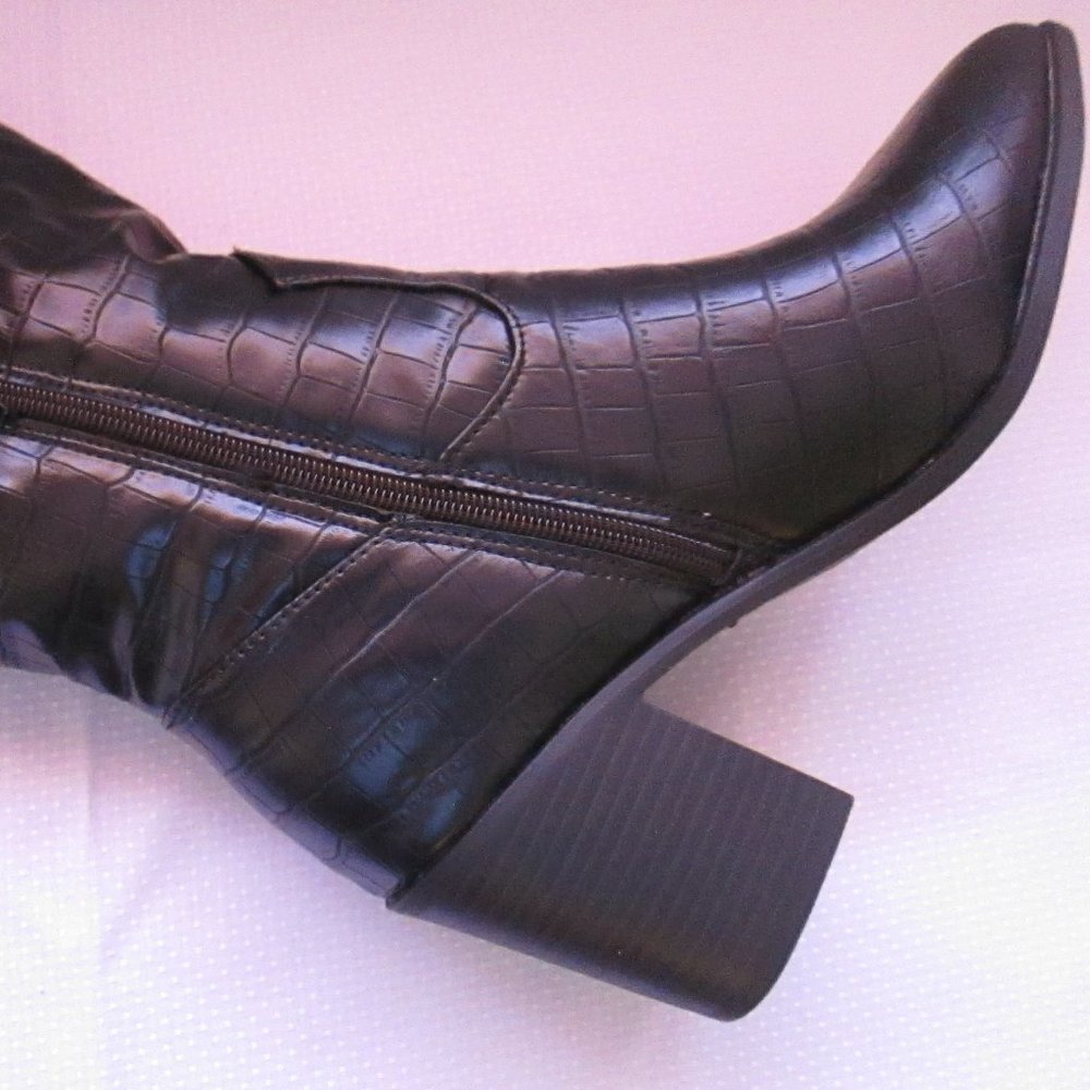 ๐ JOURNEE COLLECTION THERESE BLACK BOOTS SZ 7 NEW ๐ - Picture 6 of 16